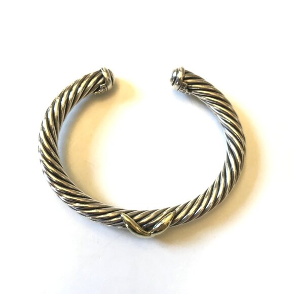 David Yurman Silver and Gold Bracelet - Picture 7 of 14